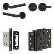 High quality image of Frelan - Complete Midtown Door Handle Pack - Bathroom - Black Sku. JE-G6A1-MB