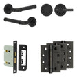 High quality image of Frelan - Complete Midtown Door Handle Pack - Bathroom - Black Sku. JE-G6A2-MB