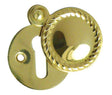 High quality image of Frelan - Georgian Covered Escutcheon Standard Keyway - Polished Brass | Sku. jg13pb | available to order from Trade Door Handles in Kendal.