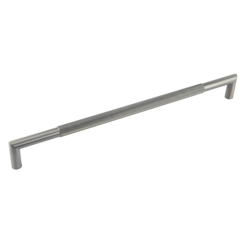 This is an image showing the Frelan - GM Mitred Diamond Knurled Pull Handle 600x25mm B/T 316g PVD available to order from Trade Door Handles in Kendal