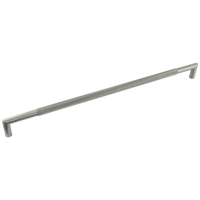 This is an image showing the Frelan - GM Mitred Diamond Knurled Pull Handle 800x25mm B/T 316g PVD available to order from Trade Door Handles in Kendal