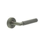 High quality image of Frelan - Three One Six Linear Knurled Door Handle Gun Metal Sku. JGM402