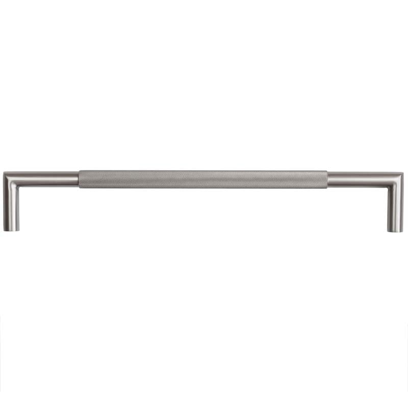 This is an image showing the Frelan - 425x20mm GM Mitred B/T Knurled Pull Handle 304g available to order from Trade Door Handles in Kendal