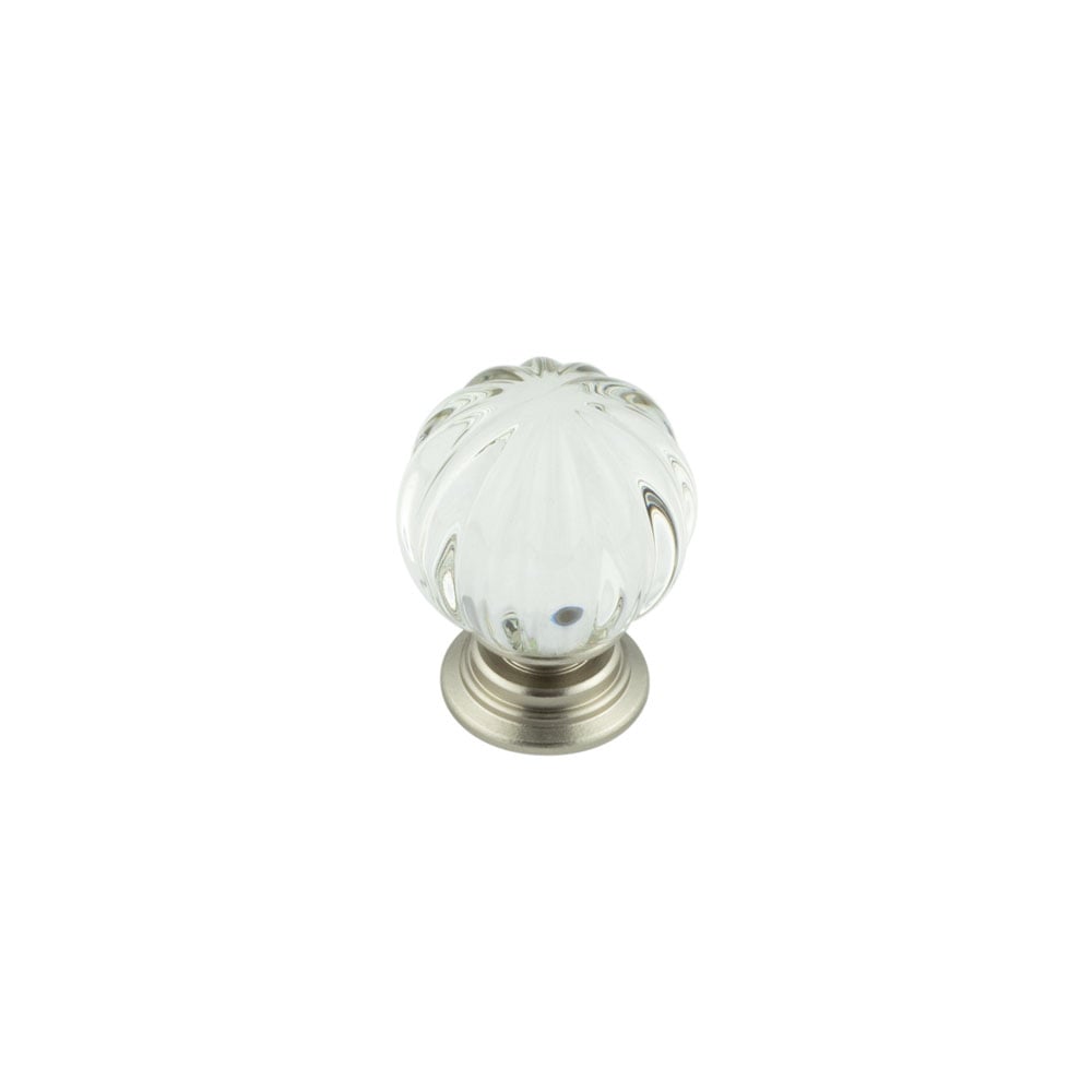 This is an image showing the Frelan - 30mm Satin Nickel Pumpkin Ball Cupboard Knob available to order from Trade Door Handles in Kendal