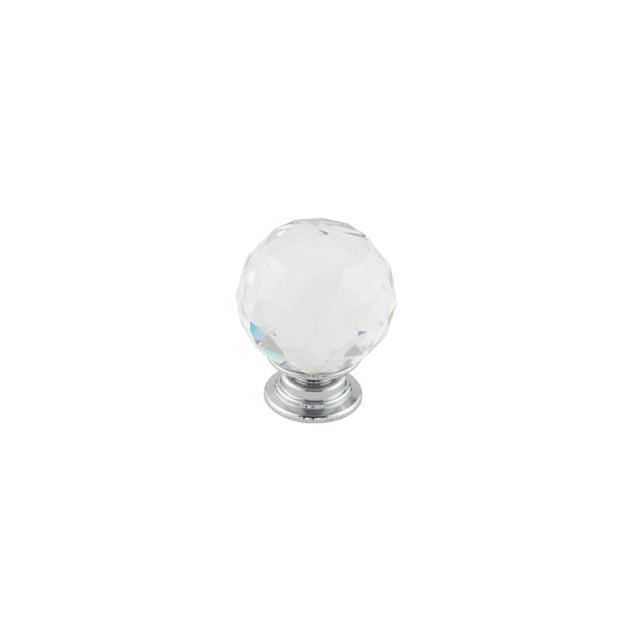 High quality image of Frelan - 30mm SN Faceted ball knob | Sku. jh4155-30sn | available to order from Trade Door Handles in Kendal.