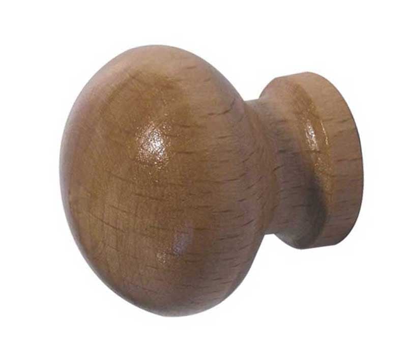 High quality image of Frelan - Wooden Cabinet Knob 38mm Dia. - Varnished | Sku. jka38a | available to order from Trade Door Handles in Kendal.