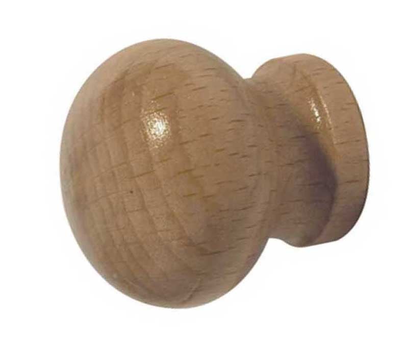 High quality image of Frelan - Wooden Cabinet Knob 50mm Dia. - Varnished | Sku. jka50a | available to order from Trade Door Handles in Kendal.