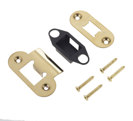 High quality image of Frelan - PVD Radiused accessory pack for JL-HDT Hvy duty latch | Sku. jl-actrpvd | available to order from Trade Door Handles in Kendal.