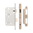 High quality image of Frelan - Jedo 78mm Din Bathroom Locks 60mm Backset Radiused Antique Brass Sku. JL-DB60RAB