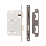 High quality image of Frelan - Jedo 78mm Din Bathroom Locks 60mm Backset Radiused Dark Bronze Sku. JL-DB60RDB