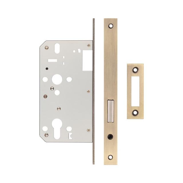 High quality image of Frelan - Jedo 72mm Antique Brass Din Euro Deadlock 60mm Backset Sku. JL-DD60AB