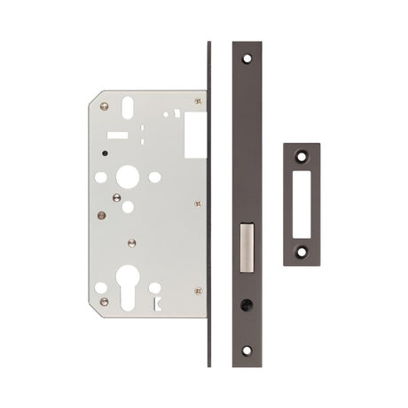 High quality image of Frelan - Jedo 72mm Dark Bronze Din Euro Deadlock 60mm Backset Sku. JL-DD60DB