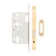 High quality image of Frelan - 72mm Satin Brass Din Euro Deadlock Radiused 60mm Backset Sku. JL-DD60RSB