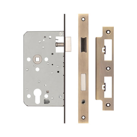 High quality image of Frelan - 72mm Antique Brass Din Euro Escape Lock 60mm Backset Sku. JL-DE60AB