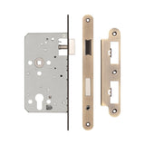 High quality image of Frelan - 72mm Antique Brass Din Euro Escape lock Radiused 60mm Backset Sku. JL-DE60RAB