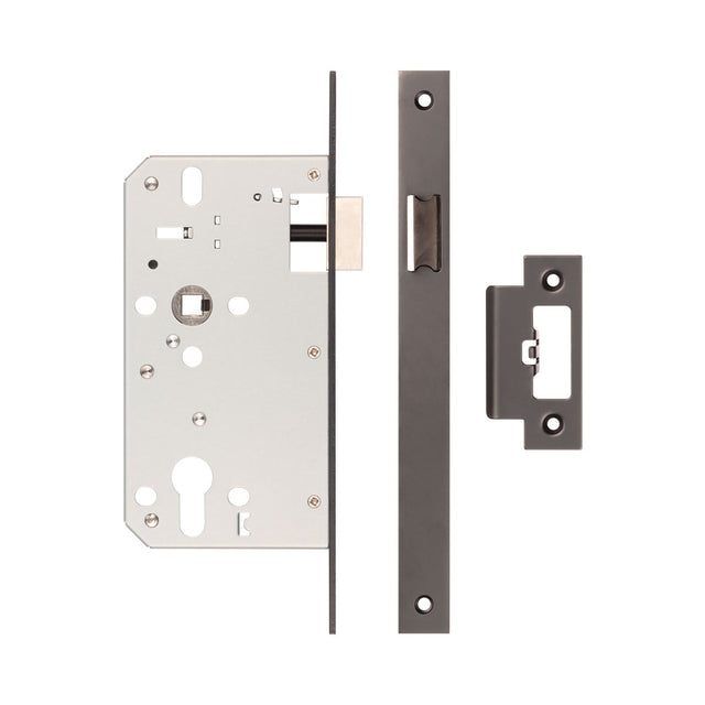 High quality image of Frelan - 72mm Dark Bronze Din Euro Latch 60mm Backset Sku. JL-DL60DB