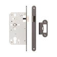 High quality image of Frelan - 72mm Dark Bronze Din Euro Latch Radiused 60mm Backset Sku. JL-DL60RDB