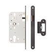 High quality image of Frelan - 72mm Black Din Euro Latch Radiused 60mm Backset Sku. JL-DL60RMB