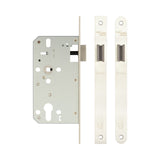 High quality image of Frelan - 72mm sss Din euro latch radiused 60mm backset | Sku. fh-jl-dl60rsss | Trade Door Handles.