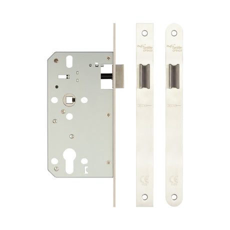 High quality image of Frelan - 72mm sss Din euro latch 60mm backset | Sku. fh-jl-dl60sss | Trade Door Handles.