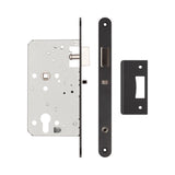 High quality image of Frelan - 72mm Black Din Euro Nightlatch Radiused 60mm Backset Sku. JL-DNL60RMB