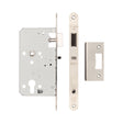 High quality image of Frelan - Architectural 72mm Din Nightlatches 60mm Backset Radiused Satin Stainless Steel Sku. JL-DNL60RSSS