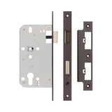 High quality image of Frelan - 72mm Dark Bronze Din Euro Sashlock 60mm Backset Sku. JL-DS60DB
