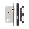 High quality image of Frelan - 72mm Black Din Euro Sashlock Radiused 60mm Backset Sku. JL-DS60RMB