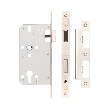 High quality image of Frelan - Jedo 72mm Din Sashlocks 60mm Backset Satin Stainless Steel Sku. JL-DS60SSS