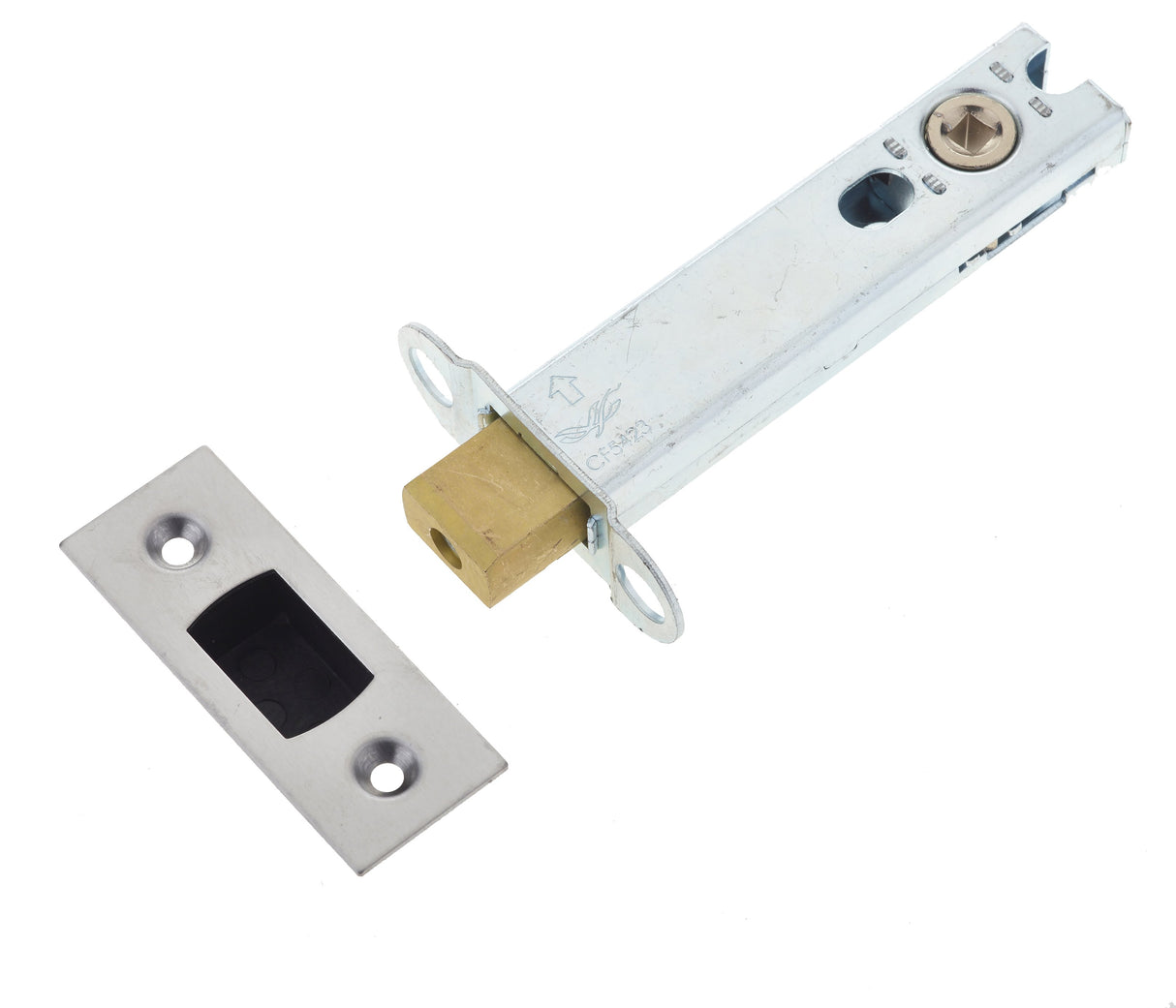 This is an image showing the Frelan - 102mm Heavy Duty Tubular Dead Bolt - Satin Stainless Steel available to order from Trade Door Handles in Kendal