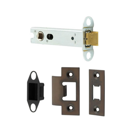 This is an image showing the Frelan - 102mm DB Heavy duty tubular latch available to order from Trade Door Handles in Kendal