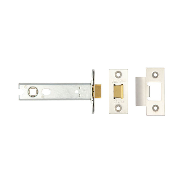 High quality image of Frelan - Jedo Heavy Duty Tubular Latches - 45 Degree Short Travel 102mm Satin Stainless Steel Sku. JL-HDT102SS