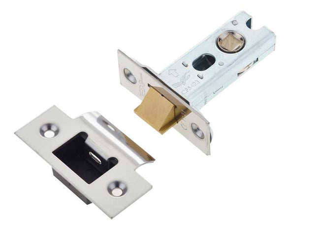 This is an image showing the Frelan - 64mm Heavy Duty Tubular Latch - Polished Stainless Steel available to order from Trade Door Handles in Kendal