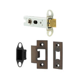 High quality image of Frelan - Jedo Heavy Duty Tubular Latches - 45 Degree Short Travel 76mm Dark Bronze Sku. JL-HDT76DB