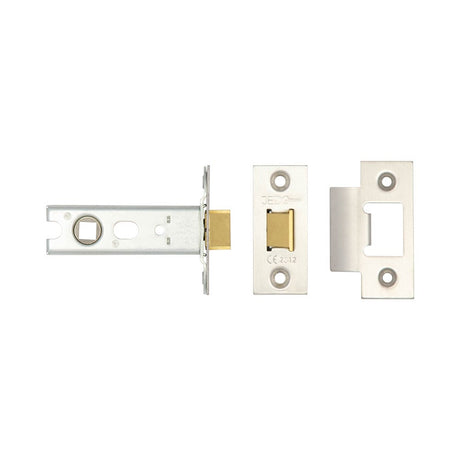 High quality image of Frelan - Jedo Heavy Duty Tubular Latches - 45 Degree Short Travel 76mm Satin Stainless Steel Sku. JL-HDT76SS