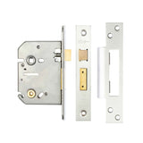 High quality image of Frelan - Jedo Bathroom Locks 76mm Satin Chrome Sku. JL1072SC