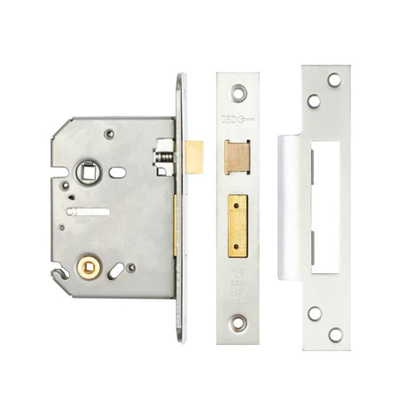 High quality image of Frelan - Jedo Bathroom Locks 76mm Satin Chrome Sku. JL1072SC