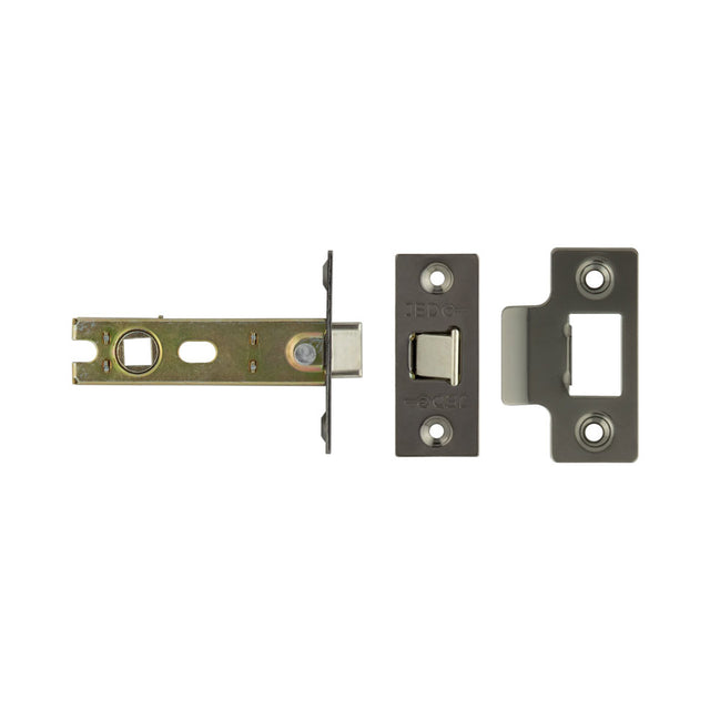 High quality image of Frelan - 75mm Black Nickel Tubular latch Sku. JL121BN