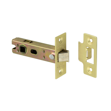 This is an image showing the Frelan - 75mm SB Tubular latch available to order from Trade Door Handles in Kendal