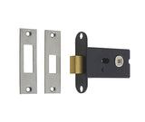 High quality image of Frelan - Jedo Box Deadbolts 76mm with 5mm Spindle Satin Stainless Steel Sku. JL191SSS