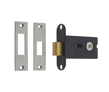High quality image of Frelan - Jedo Box Deadbolts 76mm with 5mm Spindle Satin Stainless Steel Sku. JL191SSS