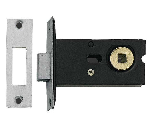 This is an image showing the Frelan - 76mm SSS Bathroom deadbolt (8mm spindle) available to order from Trade Door Handles in Kendal