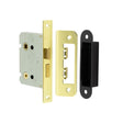 High quality image of Frelan - 76mm EB Bathroom lock square forend & radiused strike plate | Sku. jl460eb | available to order from Trade Door Handles in Kendal.