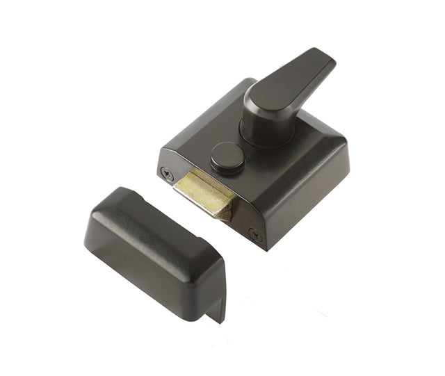 High quality image of Frelan - Narrow Stile Night Latches 66mm Black Sku. JL5031BL