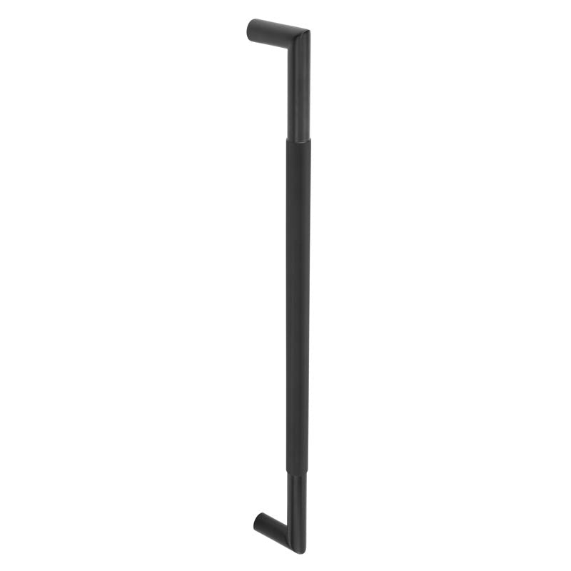 High quality image of Frelan - Three One Six Mitred Diamond Pull Handles 600x25mm Bolt Through in Black Sku. JMB10