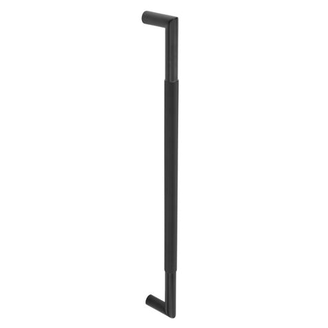 High quality image of Frelan - Three One Six Mitred Diamond Pull Handles 600x25mm Bolt Through in Black Sku. JMB10