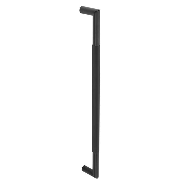 High quality image of Frelan - Three One Six Mitred Diamond Pull Handles 600x25mm Bolt Through in Black Sku. JMB10