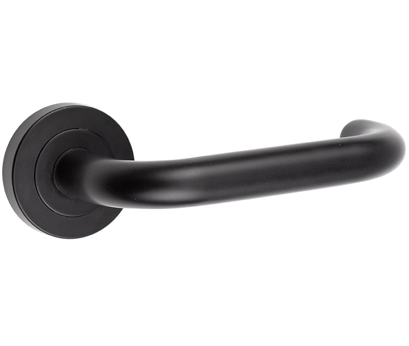 High quality image of Frelan - Nero Orbit Black Door Handle Sku. JMB13
