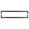 High quality image of Frelan - Three One Six Linear Pull Handles 600x25mm Back to Back Black Sku. JMB15