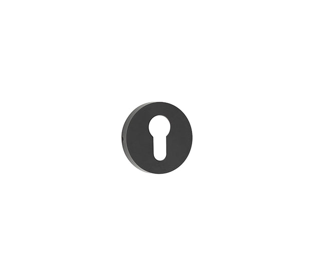 High quality image of Frelan - Nero Euro Profile Escutcheon 52mm 304g Black Sku. JMB18